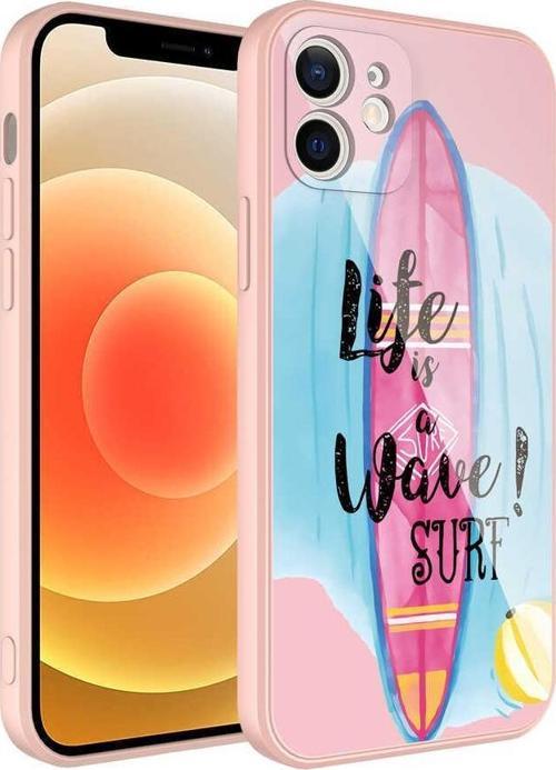 iPhone 11 Kılıf Kamera Korumalı Desenli Sert Silikon Epoksi Kapak
