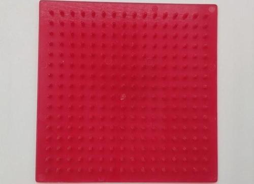 Boncuk Dizme Tablası 16'lık Kare Kırmızı-Pixel Pixel PPP16-04