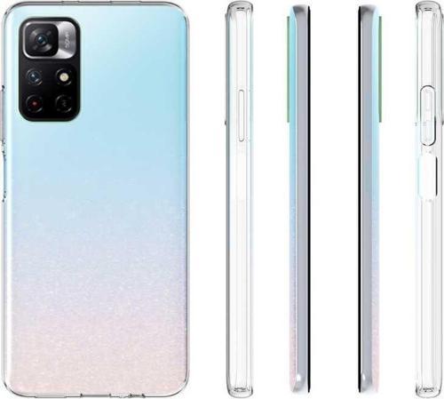 Redmi Note 11T 5G Kılıf İnce ve Esnek Şeffaf Süper Silikon