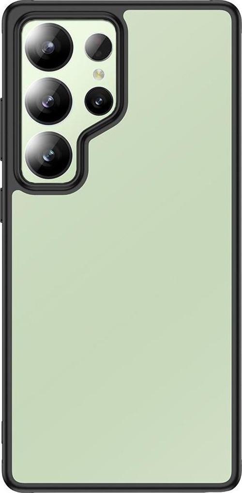 Galaxy S25 Ultra Kılıf Kamera Korumalı Şeffaf Arka Yüzey New Roll Kapak