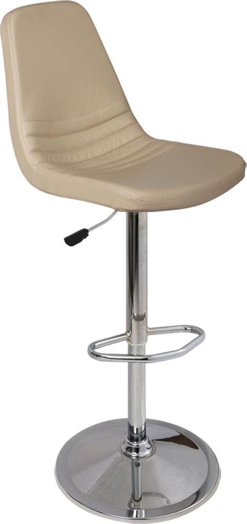 Bar-Ofis Taburesi Basamaklı Krom Flanş Ayaklı - 2