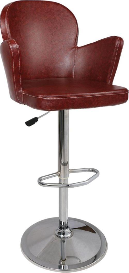 Bar-Ofis Taburesi Basamaklı Krom Flanş Ayaklı - 7