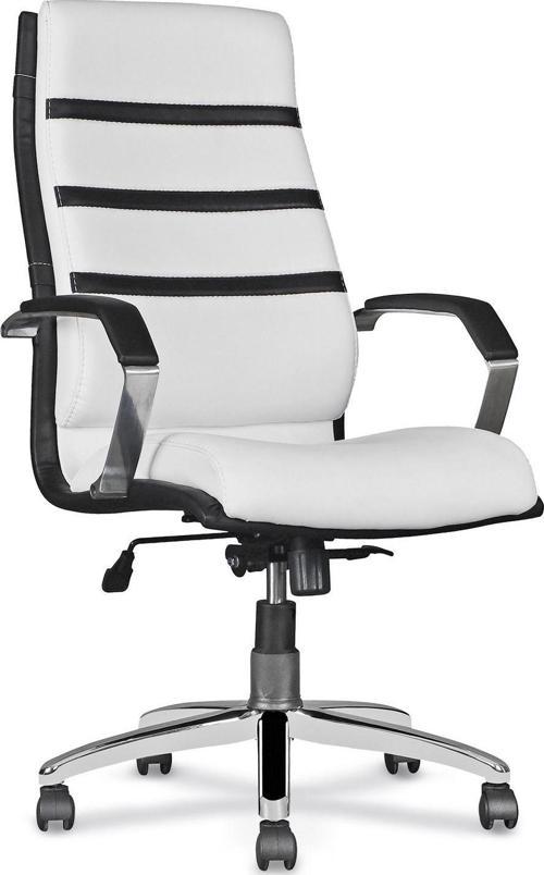White Müdür Koltuğu Multi Tilt Mekanizmalı Krom Yıldız Ayaklı