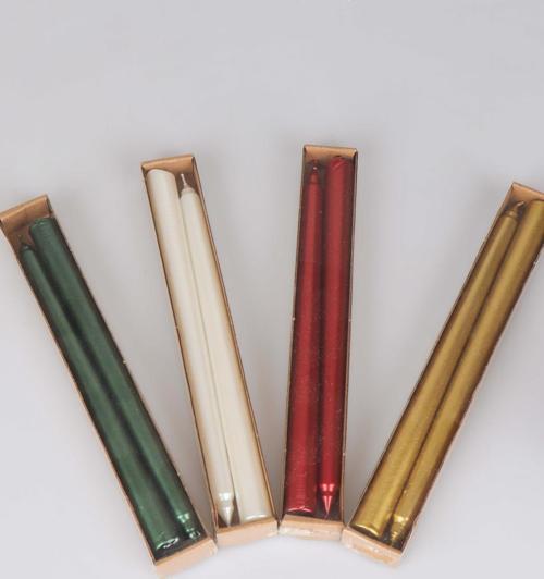 MUTLU YILLAR SERİSİ 2'Lİ METALİK ŞAMDAN MUM