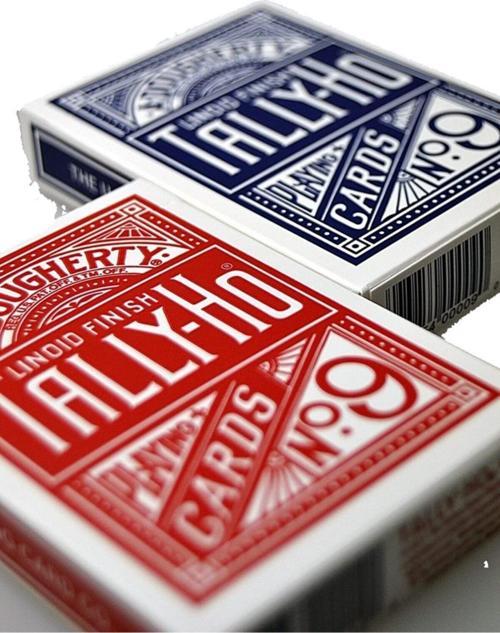 Tally-Ho Circle Back Kırmızı Mavi Standart Oyun Kağıdı Destesi Kartları 2 Paket