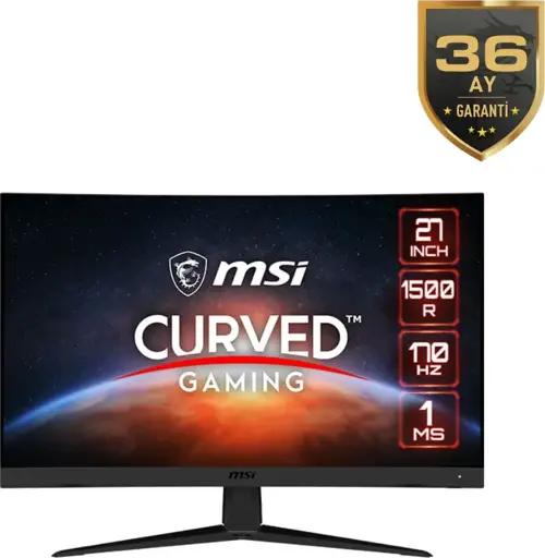 G27CQ5 27 2560x1440 170Hz 1ms HDMI DP HDR Ready Curved Gaming Monitör