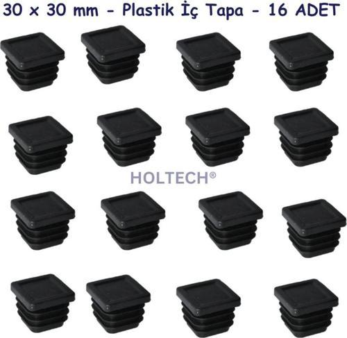 30 X 30 Mm Plastik İç Tapa 16 Adet Kare Içe Geçme Profil Tapası