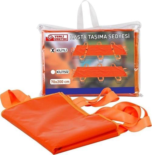 200X70 Cm Özel Ekstra Dikis Emniyet Kilitli Hasta Taşıma Transfer Sedyesi Hasta Sedyesi.