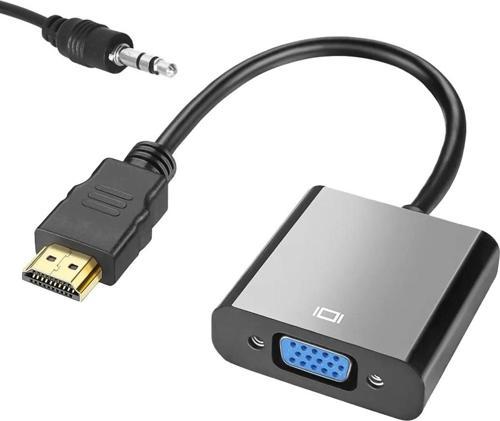 Ayt Fully G-537L Hdmi dan VGA ya Çevirici Adaptör Ses Çıkışlı Hdmi Girşini Vga Çıkışına Dönüştürücü