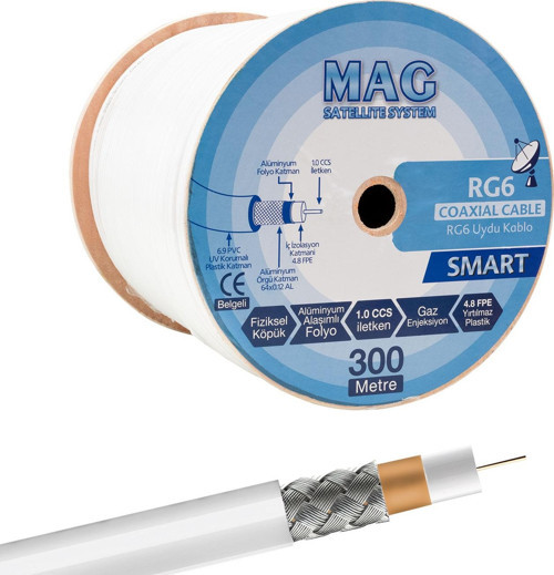 SMART RG6/U4 64 TEL ANTEN KABLOSU (300 METRE)
