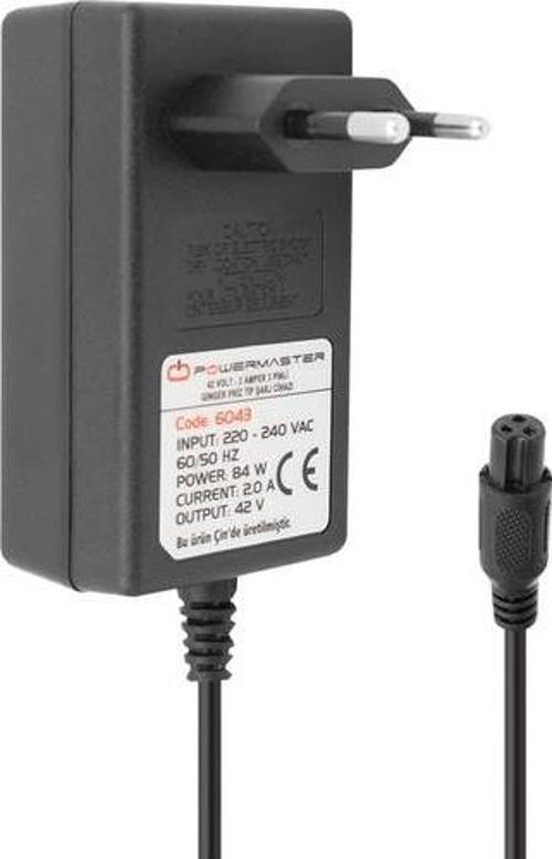 Pm-6043 42 Volt 2 Amper 84 Watt 3 Pinli Priz Tipi Ginger Şarj Cihazı Adaptör