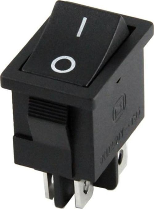 Ayt 4 Pinli Siyah Işıksız Mini Yükseltici Anahtarı On Off Power Switch IC-122