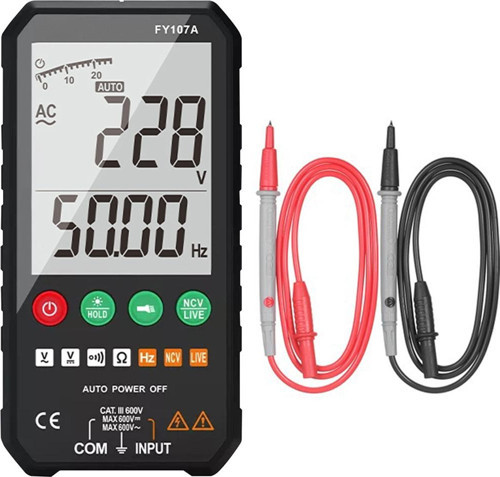 FY107A Digital Multimetre Ölçü Aleti Dijital Ac Dc Ncv Sıcaklık Ölçüm