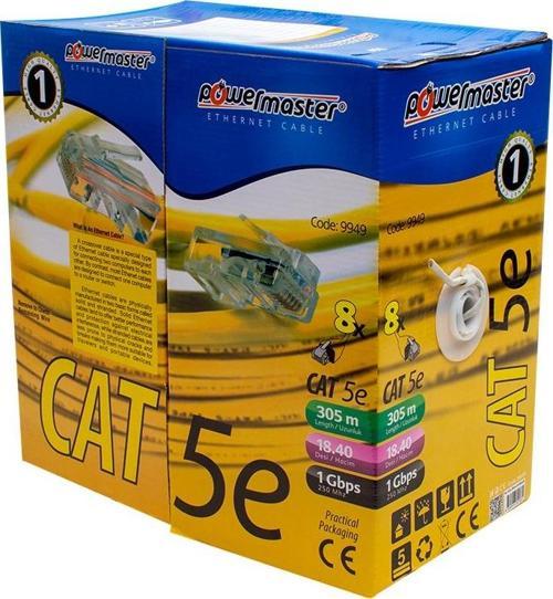 Ayt Powermaster Cat5 305 Metre Ethernet Network İnternet Kablosu 1000 Mb Destekli