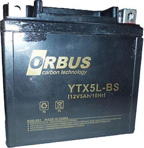 Motosiklet Aküsü 12 Volt 5 Amper Yeni Tarihli Taze Akü 114x70x106mm 1.8 Kg