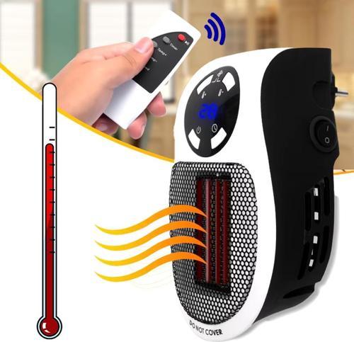 Ayt Powermaster PM-20327 500 Watt Priz Tipi Uzaktan Kumandalı Taşınabilir Isıtıcı Zamanlayıcı Otomatik Kapanma
