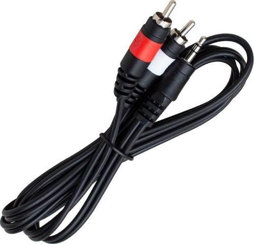 PM-4283 2 RCA ERKEK + 3.5 MM STEREO ERKEK GOLD 1.5 METRE 1.KALİTE KABLO