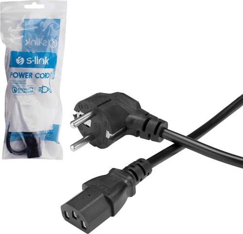 S-Link Sl-P151 50 Cm 3x0.5mm Power Kablo Elektirik Kablosu Bilgisayar Monitör Fişi Cereyan Kablo