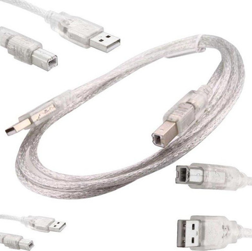 USB YAZICI KABLOSU 1.5 METRE 2.0V ŞEFFAF