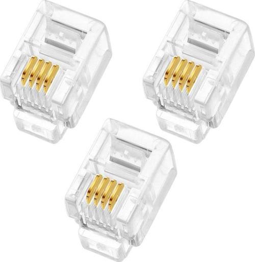 RJ9 4P/4C İNCE TELEFON SOKETİ (100LÜK PAKET)(AHİZE KABLOSU SOKETİ)