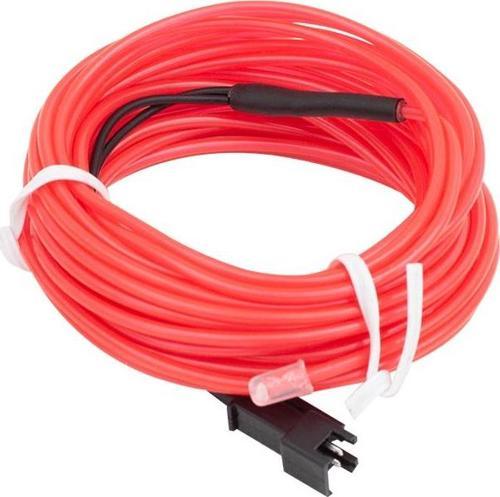 5 Metre 5 Volt USB Adaptörlü Oto Neon Pembe İp Aydınlatma Araç Ambiyans Aydınlatması