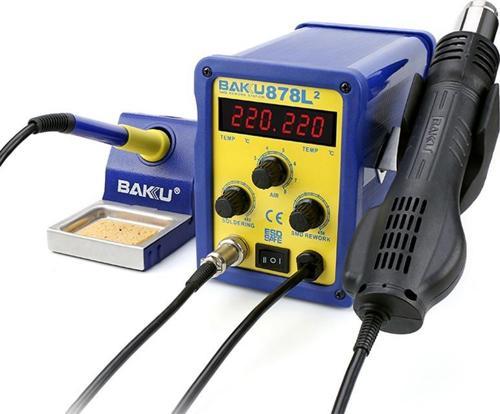 Ayt Baku BK-878L2 Digital Isı Ayarlı Üflemeli Havya Lehim Havya İstasyonu