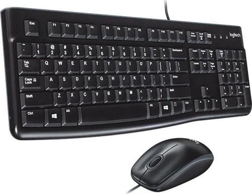 LOGITECH MK120 USB Q SİYAH KABLOLU KLAVYE+MOUSE SET