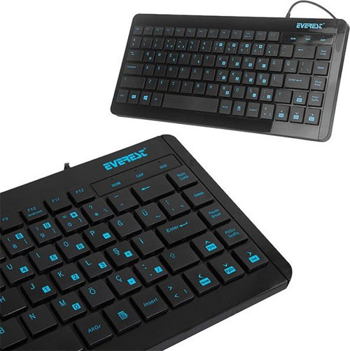 KB-410 USB Q Multimedia Mini Klavye Kablolu Usb Klavye