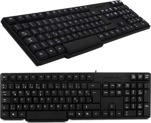 Everest KB-517U USB Q Klavye Kablolu Pc Bilgisayar Klavyesi Usb Uçlu