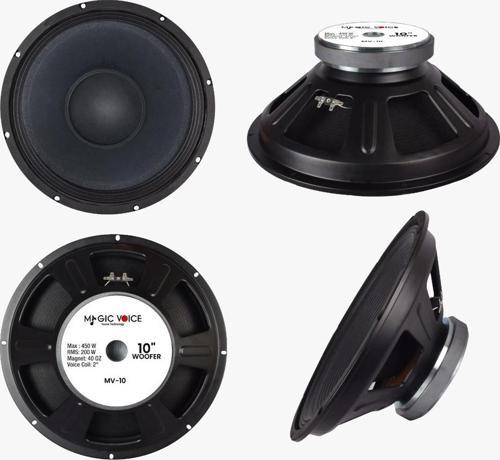 Ayt Magicvoice Mv-10 Max 450w Rms 200 Watt 10 Woofer Yedek Hoparlör