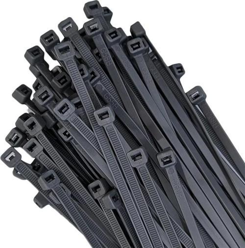 Ayt Powermaster 37 Cm 3.6 Mm Siyah Kablo Bağı Klips 100 lü Paket Klemens