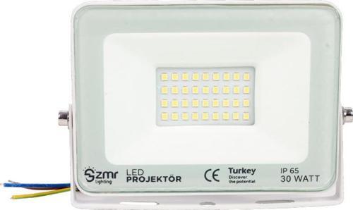 Ayt Zmr 30 Watt 6500K 220 Volt IP65 Beyaz Led Projektör