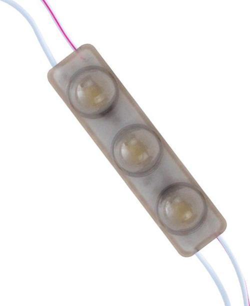 12 Volt 1.5 Watt Soğuk Beyaz Yanıp Sönen Parlak Tek Renk 69X16 Mm IP65 160 Derece Mercekli Modül Led