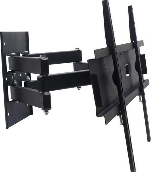 39-55 İnç Çift Kollu Kilitli Hareketli Lcd Led Tv Monitör Duvar Askı Aparatı 98-140 Ekran Uyumlu