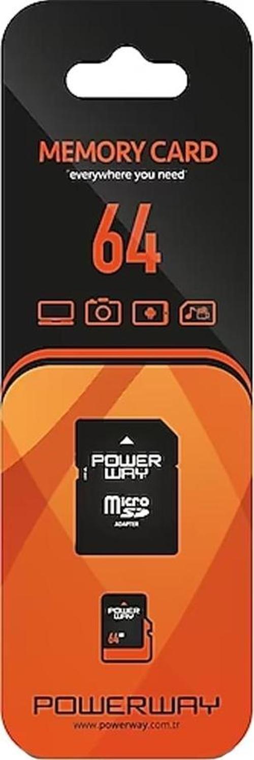 Powermaster Pwr-64 64 Gb Micro Sd Hafıza Kartı  Yüksek Veri Aktarımı