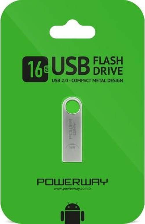 16 GB METAL USB 2.0 FLASH BELLEK