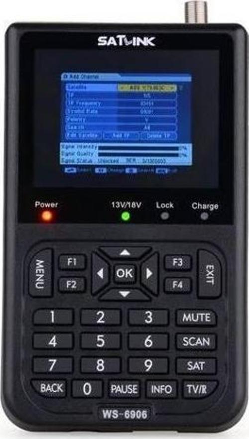 SATLINK WS6906 Görüntülü Uydu Yön Bulucu LCD Ekran