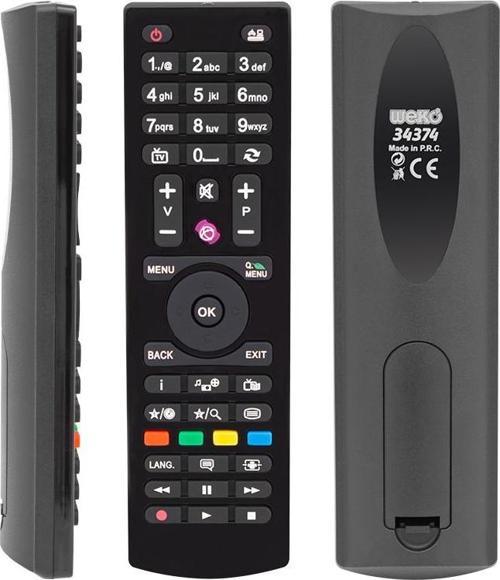 WEKO KL VESTEL-SEG-REGAL YUVARLAK GÖBEK MİNİ LCD LED TV KUMANDA (40143=34374)