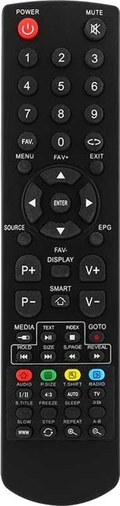 Ayt Weko Kl Yumatu 3 D Li Lcd Led Tv Kumandası Uzaktan Kumanda