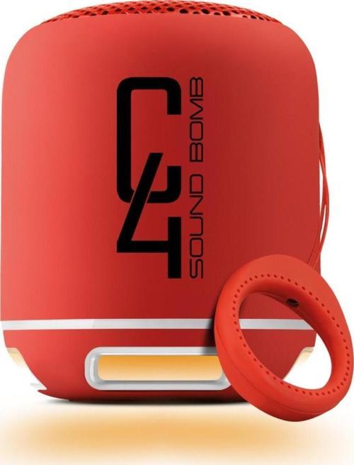 C4 Taşınabilir Bluetooth Hoparlör Ses Bombası Yüksek Ses Gücü Sese Duyarlı Led Işık
