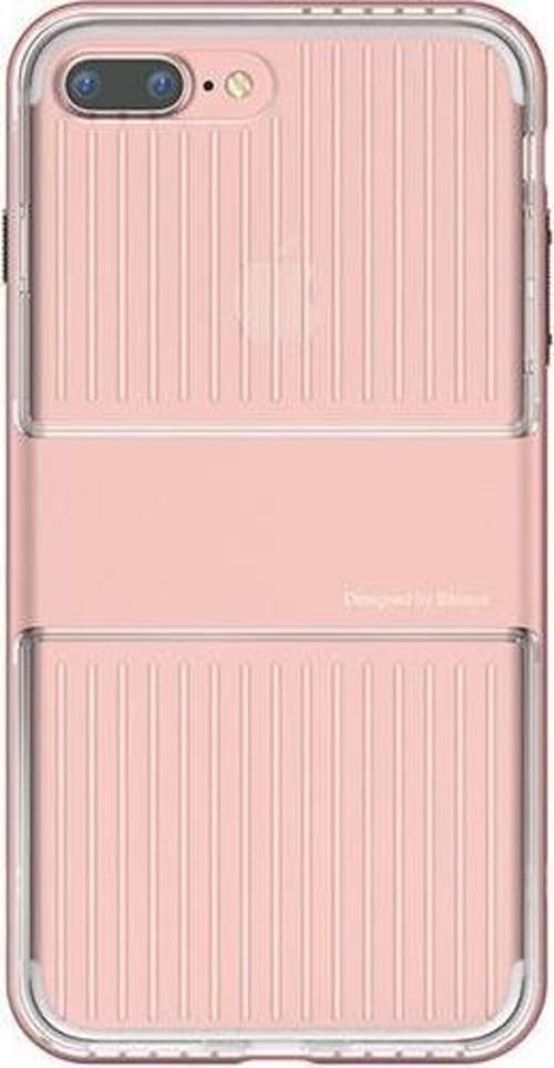 Apple iPhone 7 / 8 / SE Travel Series Case Şeffaf Kılıf - Roze Gold