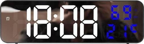 Nem ölçer Dereceli LED Duvar ve Masa Alarm Saati Lacivert