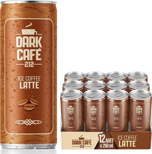 Dark Cafe 212 Soğuk Kahve Latte 250 ml 12'li