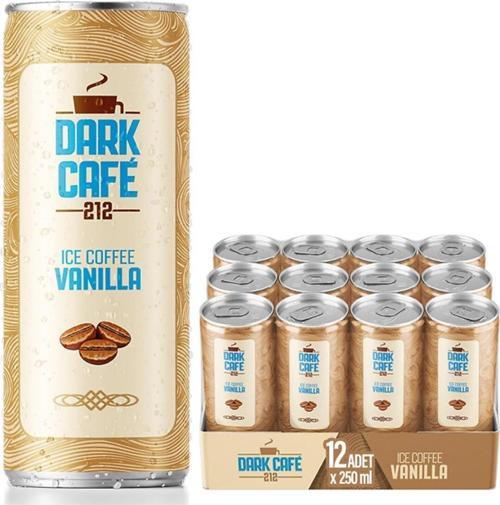 Dark Cafe 212 Soğuk Kahve Vanilya 250 ml 12'li