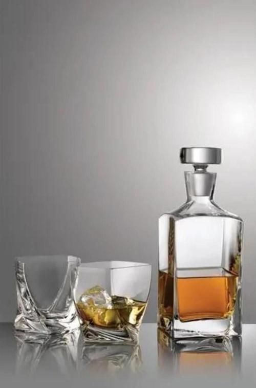 after haous 3 parça viski şişesi - viski bardağı seti takımı