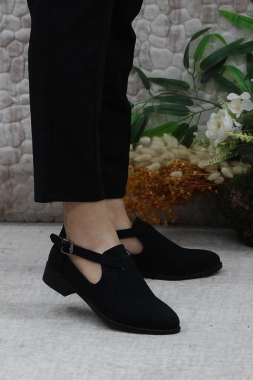 42401 Fashion Tokalı Yumuşak Esnek Kadın Ayakkabı