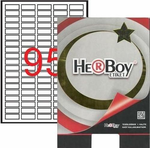 Laser Etiket 100 Yaprak 30X12 Mm Laser-Copy-İnkjet HB-1095