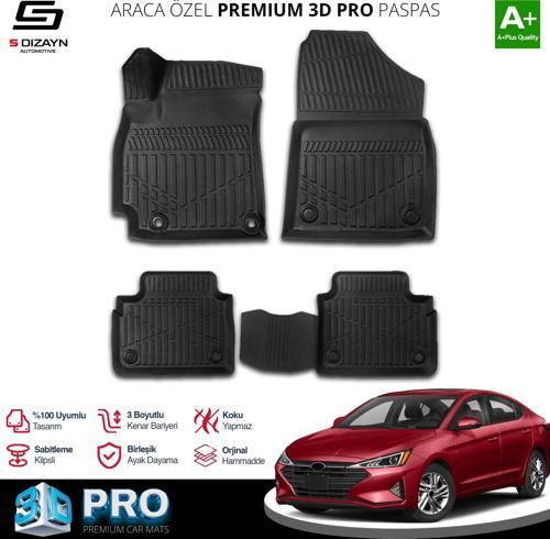 Hyundai Elantra 3D Pro Havuzlu Paspas 2020 Üzeri A+ Kalite