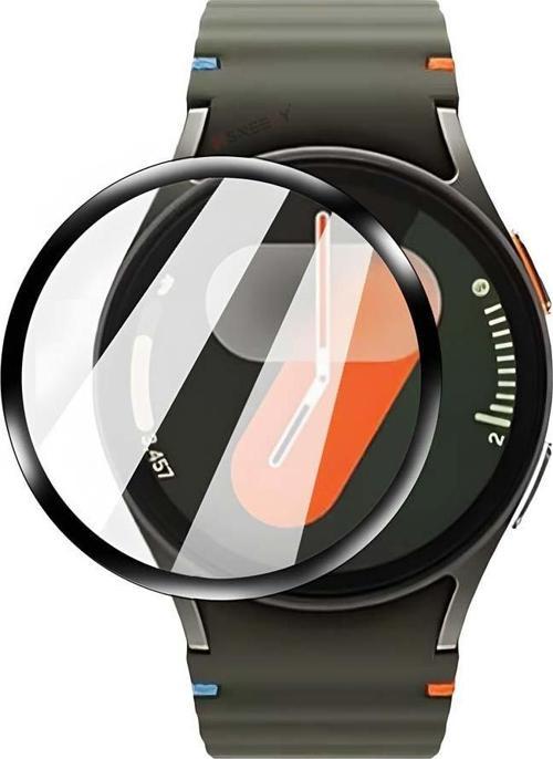 Samsung Galaxy Watch 7 44mm Uyumlu Ekran Koruyucu Polymer Temperli Nano 0.5 mm Watch Ekran Koruyucu