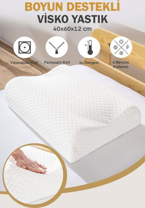 Valessa Viscon Ortopedik Yastık Büyük Boy 40x60x12 cm